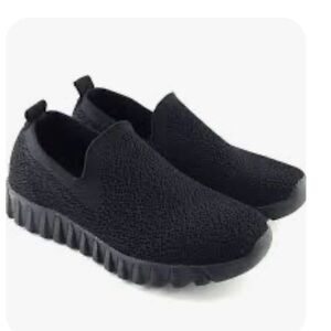 Bernie Mev. Orly Bkack Slip- On Sneakers- Size 40